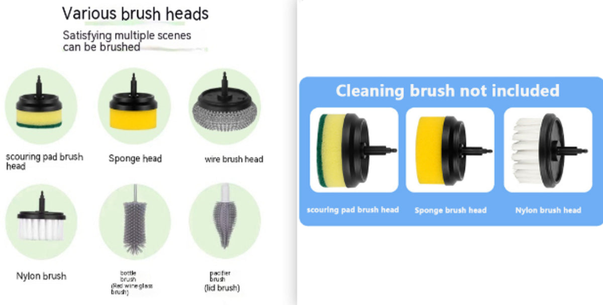 Electric Cleaning Brush Multifunctional Scouring Pad